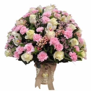 Arreglo Floral Elegancia Rosa – Las Palmas Floristería Bogotá