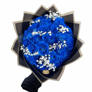 Bouquet Exclusivo de Rosas Azules – Las Palmas Floristería Bogotá