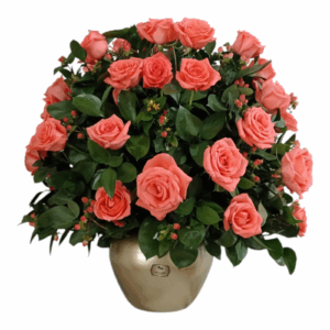 Arreglo floral Elegancia en Coral | Las Palmas Floristería Bogotá