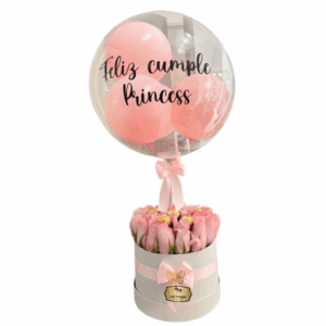 🎀 Arreglo “Feliz Cumple Princess” – Las Palmas Floristería Bogotá
