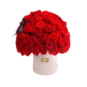 🌹 Arreglo Floral de Rosas Rojas en Caja Blanca | Floristería Las Palmas Bogotá y Cali